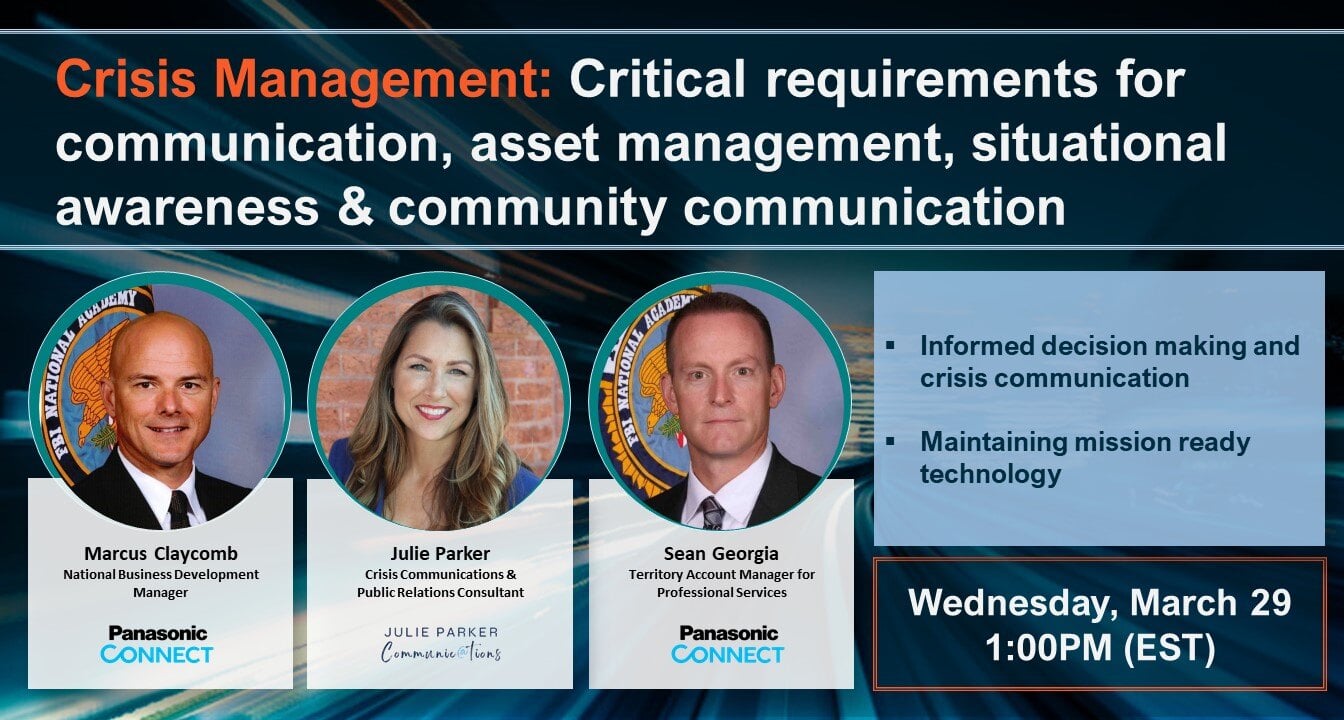 Crisis Management webinar slide