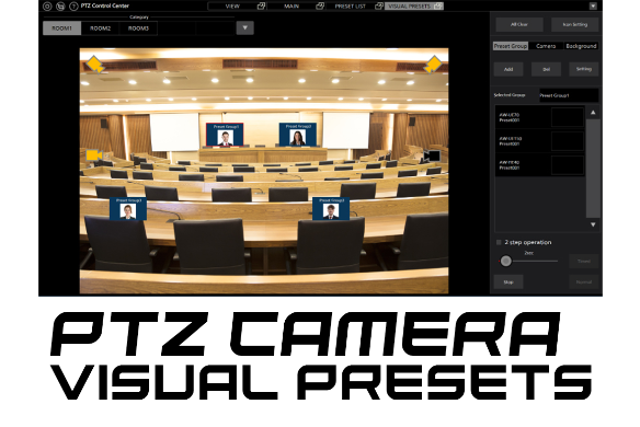 AW-SF300 Visual Preset Plugin for PTZ Camera Control Center Software