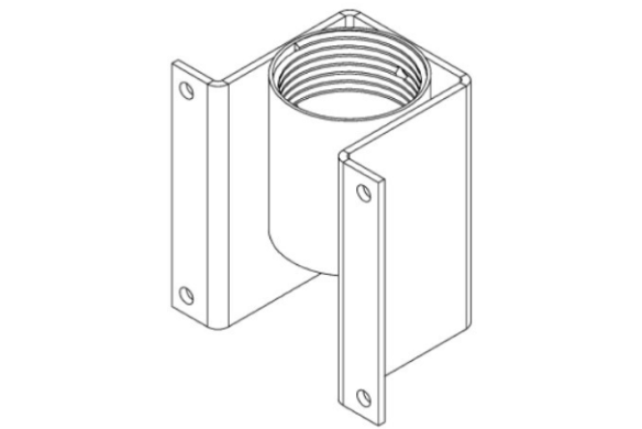 Ceiling Pole Adapter for PTZ Camera Mounting Brackets