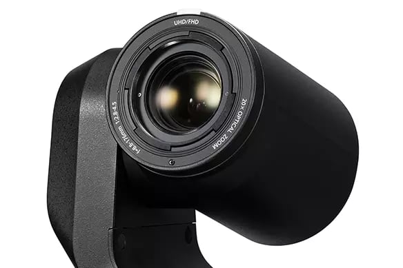 Optical 20x Zoom & 75.1° Horizontal Wide Angle Lens