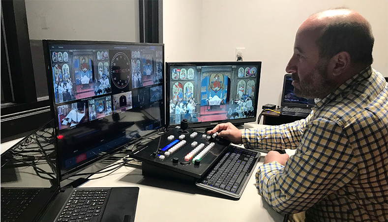 ndi_switcher_enables_ptz_camera_control_live_streaming_audio_mixing_titles_and_more_for_churches