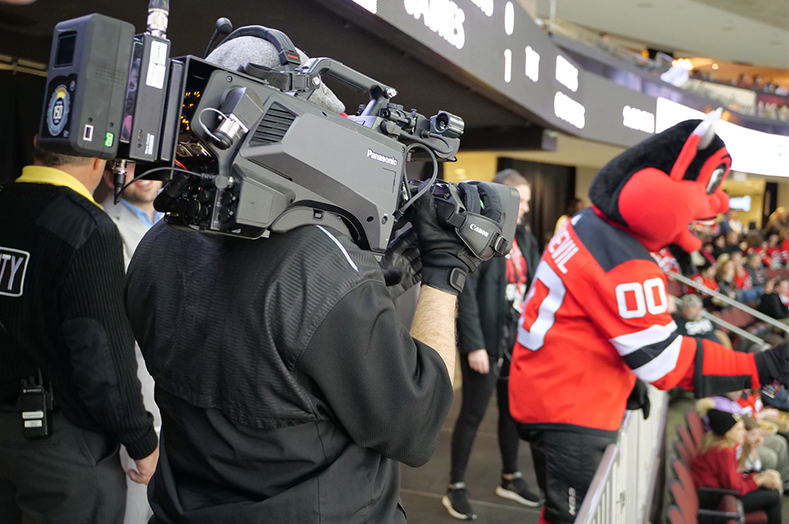 new_jersey_devils_nhl_hockey_team_mascot_captured_with_panasonic_ak-hc5000_broadcast_camera_system