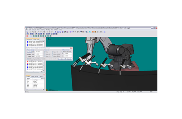 Welding DTPS III software on screen