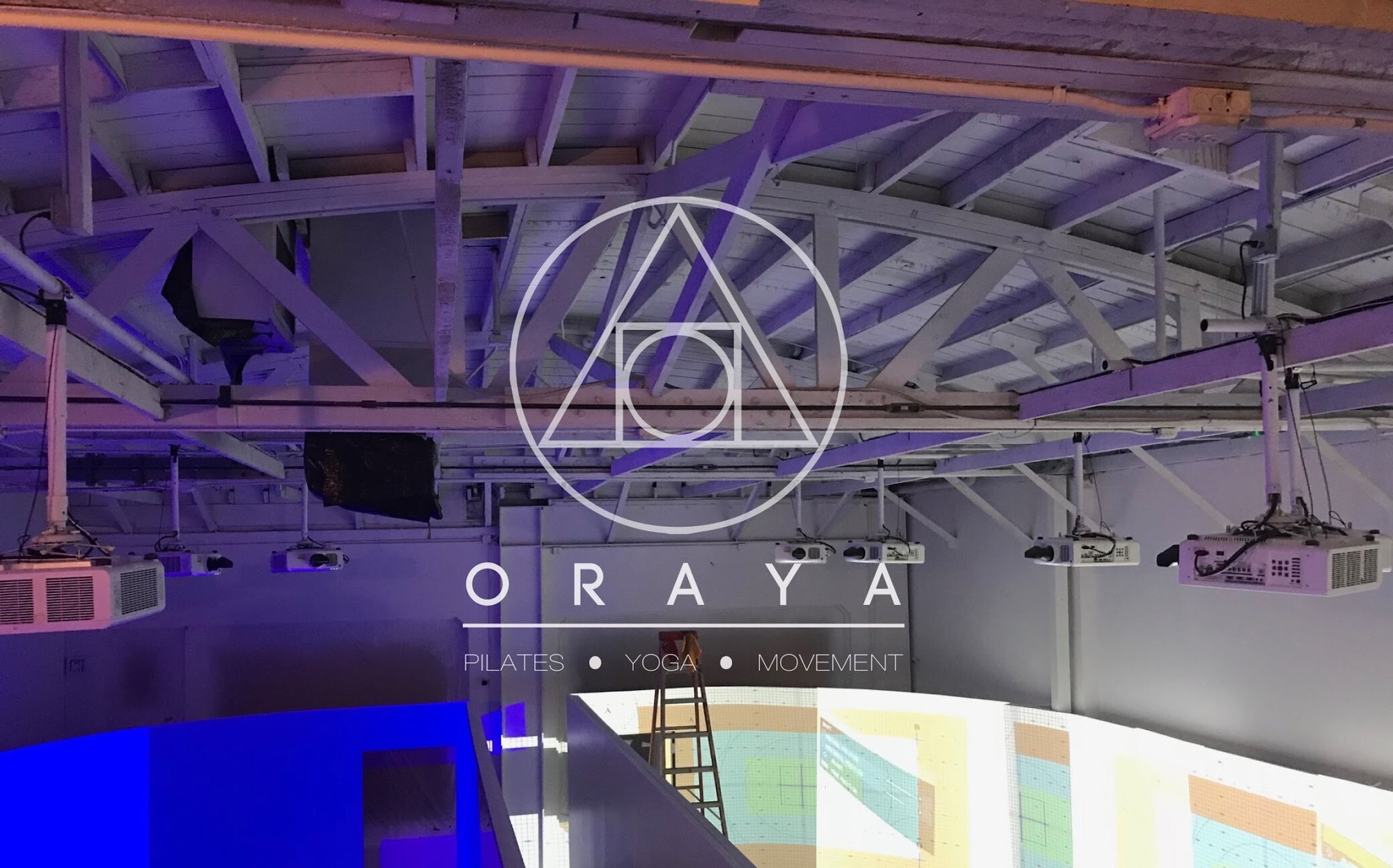 Oraya Movement Yoga Studio using Panasonic Projectors