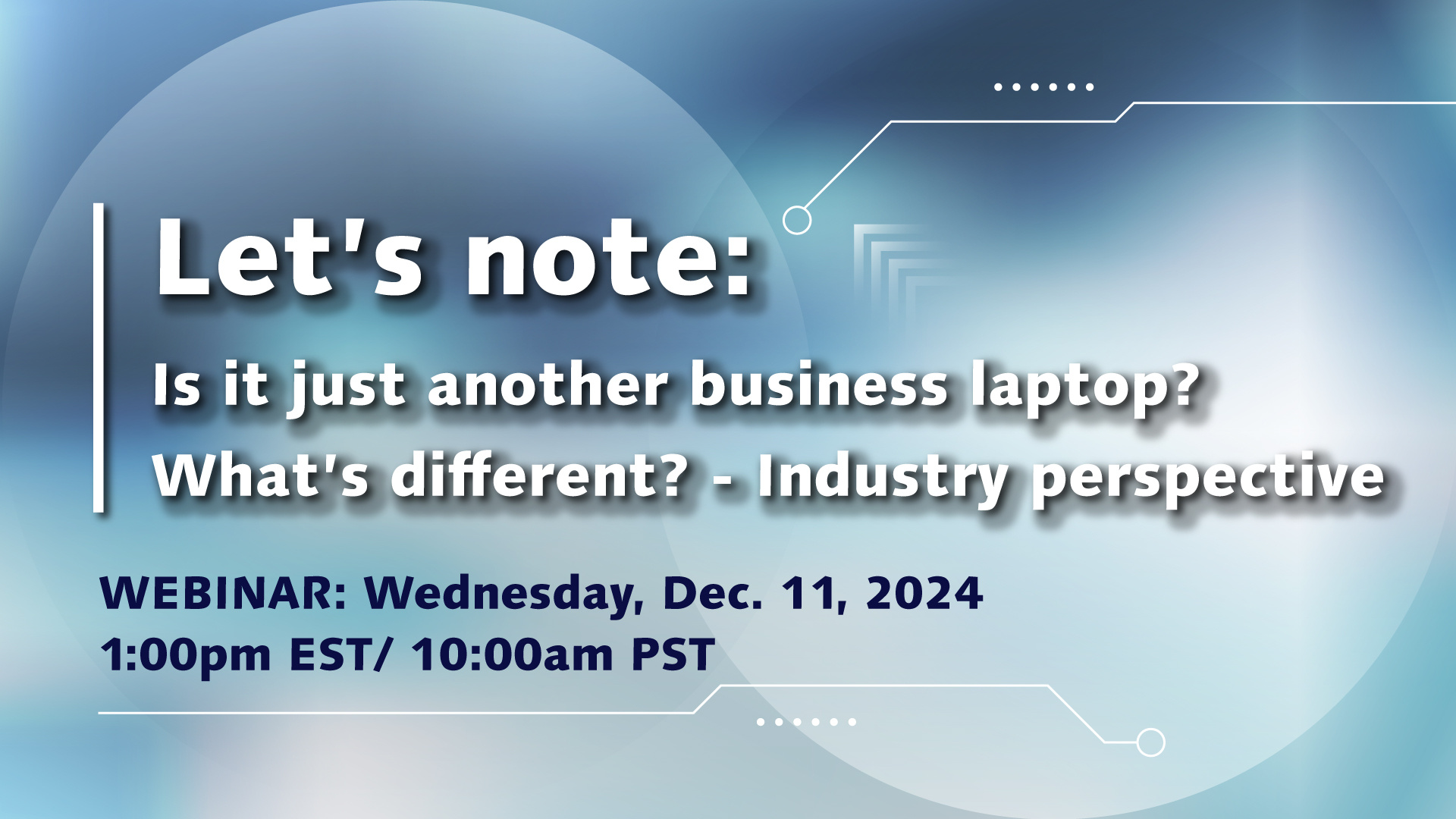 Let's note title slide