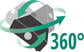 360 degree installation icon