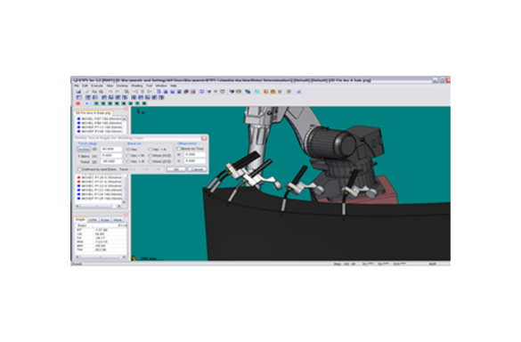 Welding DTPS III software on screen